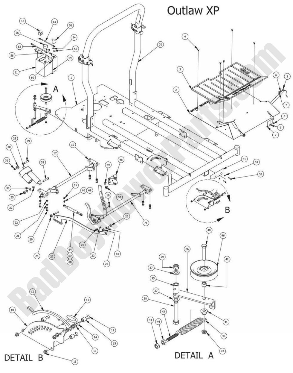 2014 Outlaw XP - Frame Assembly